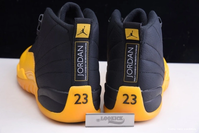Rep Husky Air University Gold 130690-070 Retro Jordan 12 Black 0629